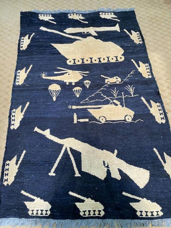 HAND-KNOTTED AREA RUG ON SALE - 20-CP2425 AFGAN WAR RUG CP2425 SIZE 3'3 X 5'4
