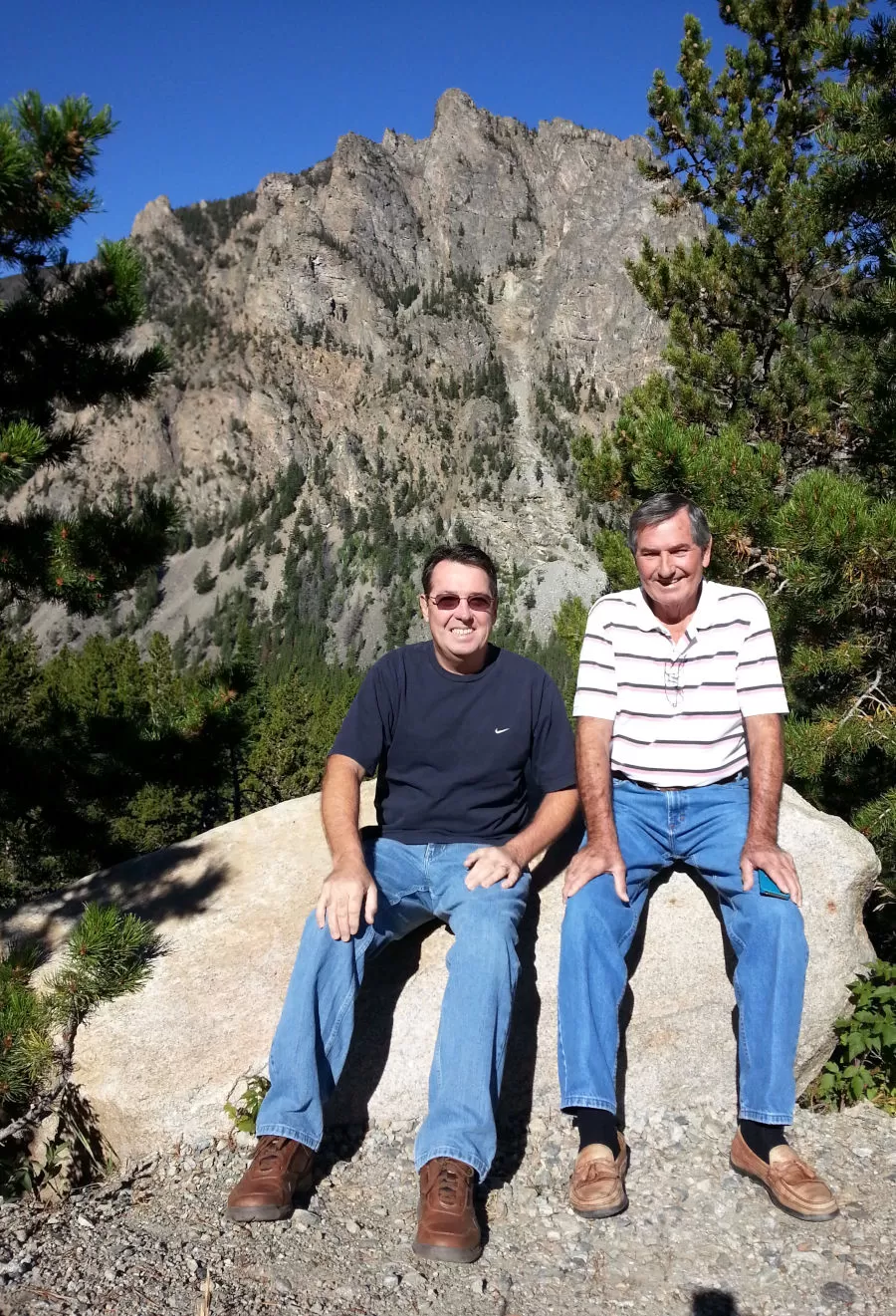 Bob and Bob Sr. in Montana