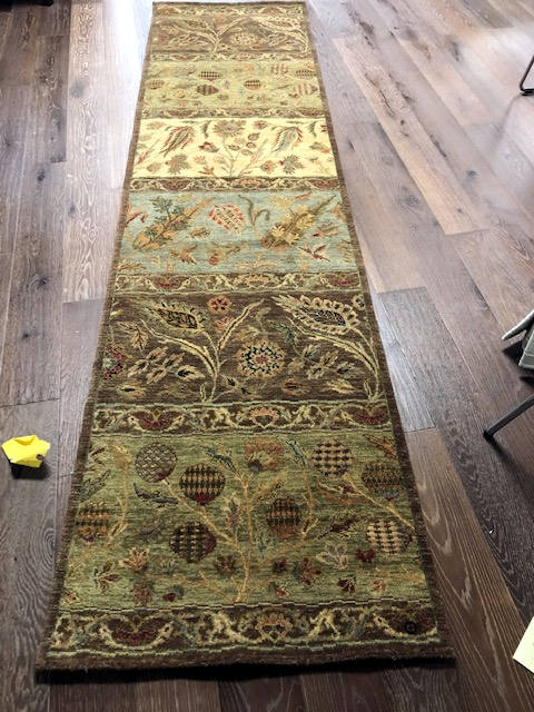 20-HIMALAYAN-RUNNER HIMALAYAN RUNNER WOOL AND SILK SIZE 2'7 X 10'2 