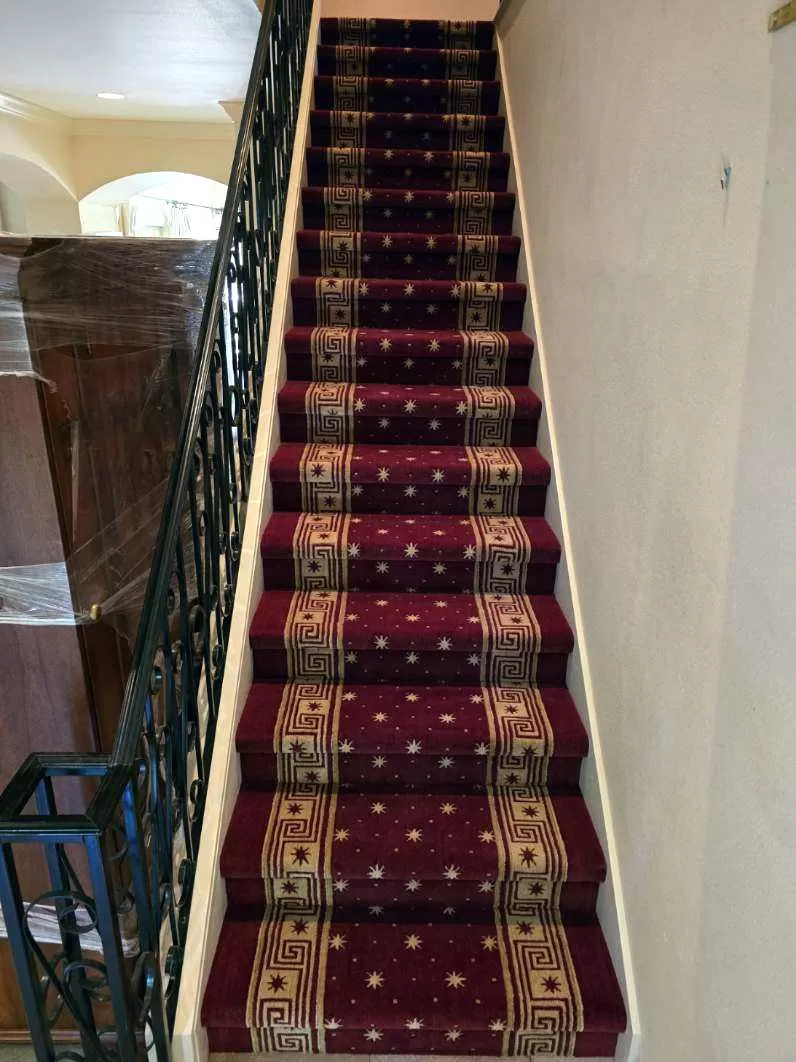 Second stair runner from rug