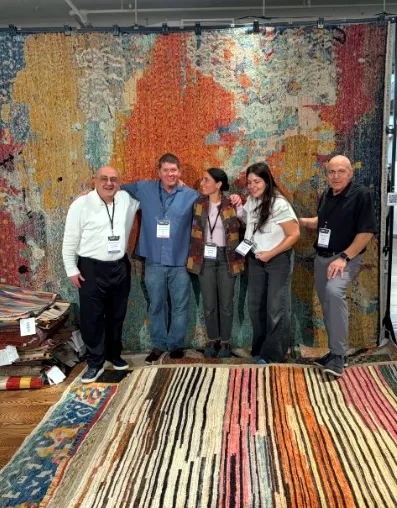 Samad crew with Mike Bailey of Addison/Dicus & Bailey at NY Rug Show