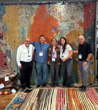 Samad crew with Mike Bailey at NY Rug Show