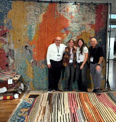 Samads and daughters NY Rug Show