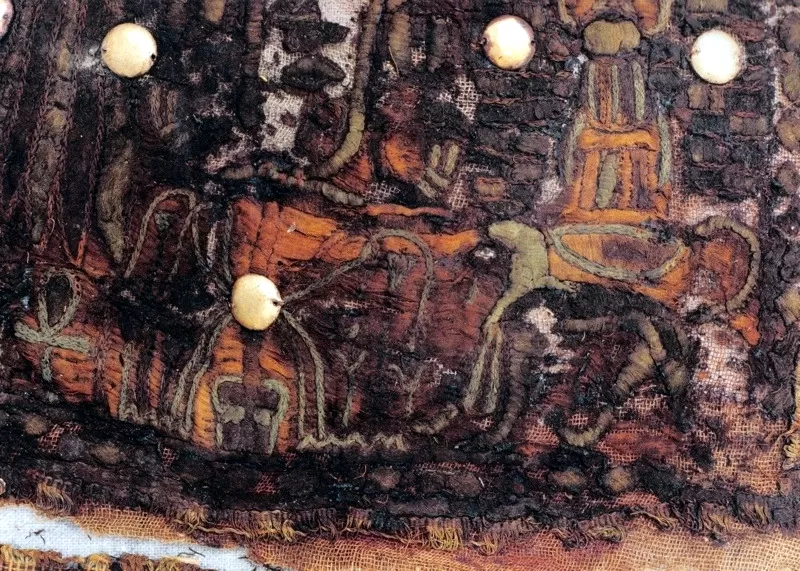 Needlepoint work from King Tut's tomb