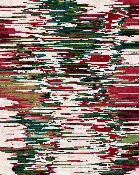 Area rug's colors customized for Holidays