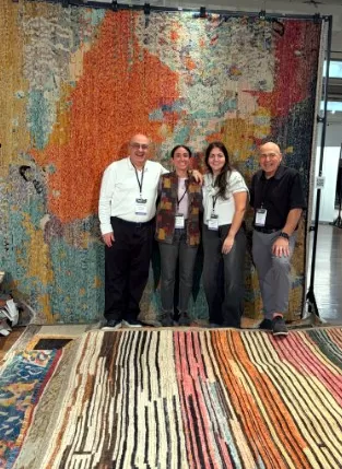 Samad and daughters NY Rug Show