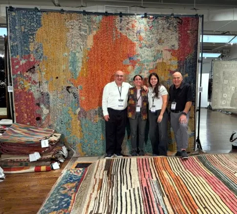 Samads and daughters NY Rug Show