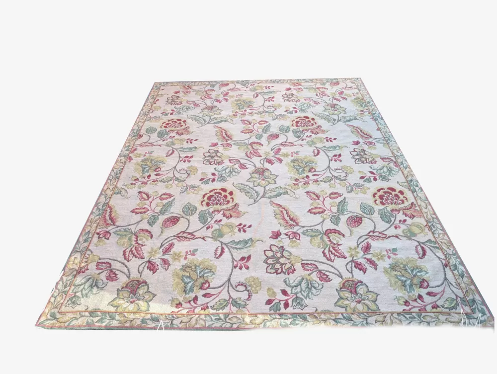 Athene, hand-knotted needle point 8 x 10 wool rug
