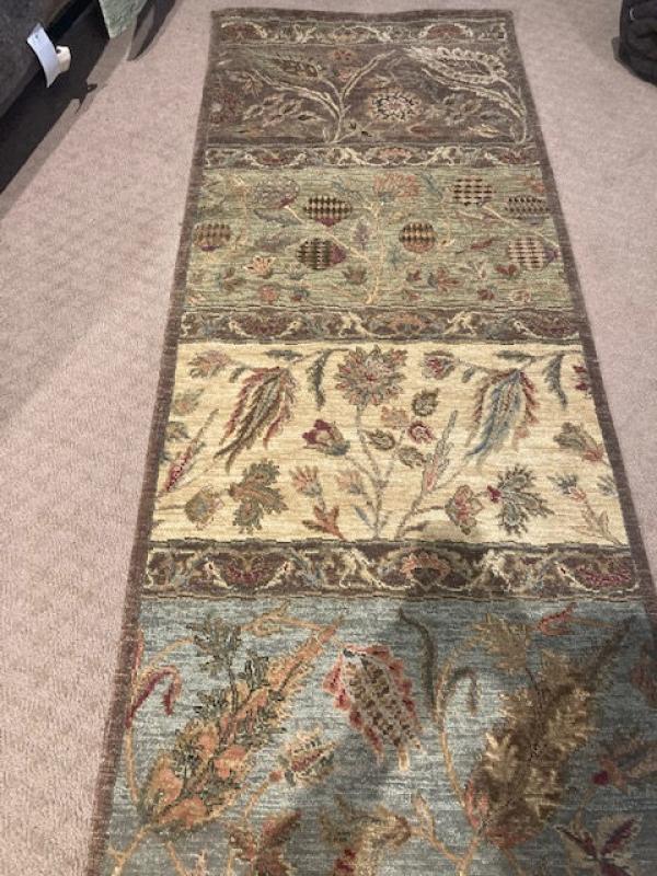 3x10 handknotted rug runner brown