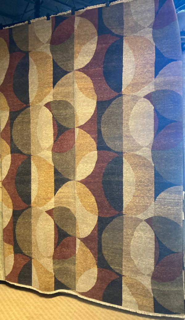 88-dk-48-multi  Size: 8’7 x 11’10 hand-knotted rug