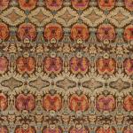 Rug with all-over pattern featuring bronze color