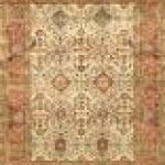 Mahal rug in ivory and red