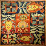 Multi-colored Donegal rug