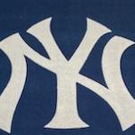 Crisp logo embedded in NY Yankees office formatted rug.