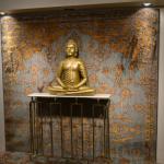 A rug with the Buddha