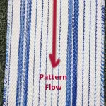 Pattern flow on a rug sample