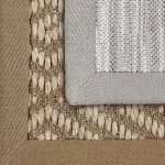 Rugs with bindings as edges.