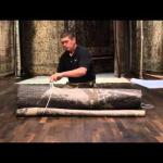 Still of folding a rug video